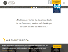 Tablet Screenshot of optikhaus-gravius.de